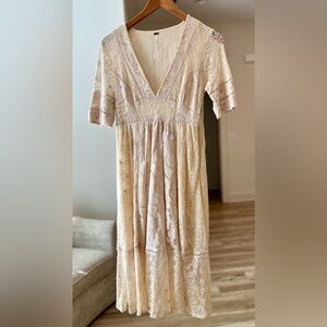 Free People NWOT Lace Midi